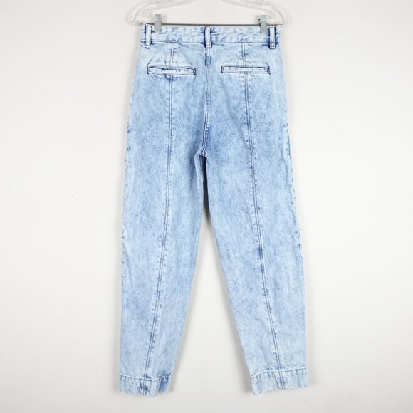 IRO Paris Airvau High Waist Carrot Cut Acid Wash Jeans Women's 36 (29x27) - Picture 2 of 15